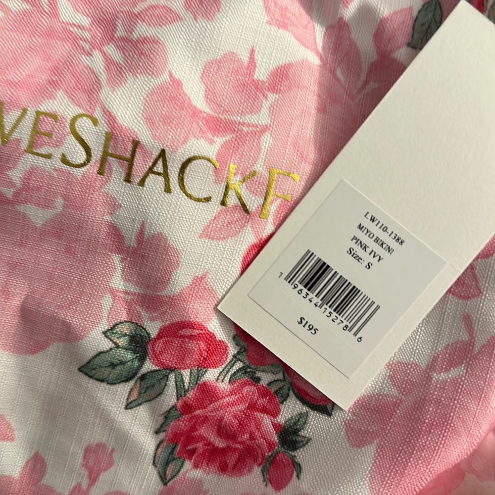 LOVESHACKFANCY! Never worn with tags! Bikini in pink Ivy